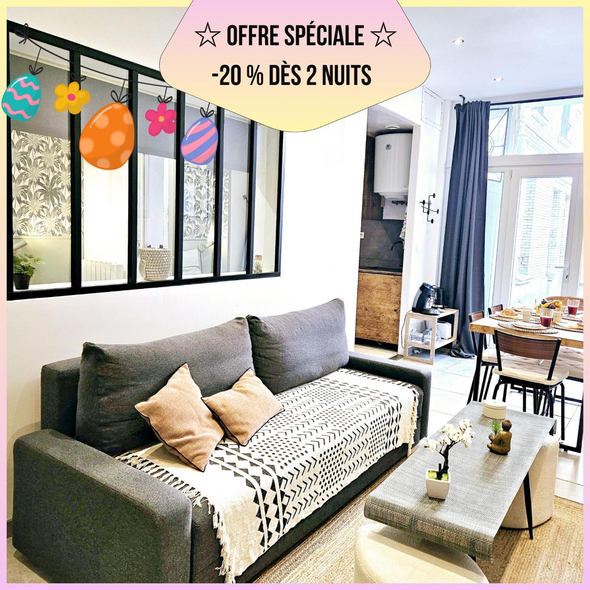 ריימס Refuge Urbain - Ideal Pro, Familles & Amis - Le Calme En Hypercentre - Wifi Haut Debit - Netflix - Machine A Laver - Gare, Cathedrale, Commerces, Restaurants & Transports En Commun A Moins De 10 Minutes A Pied מראה חיצוני תמונה